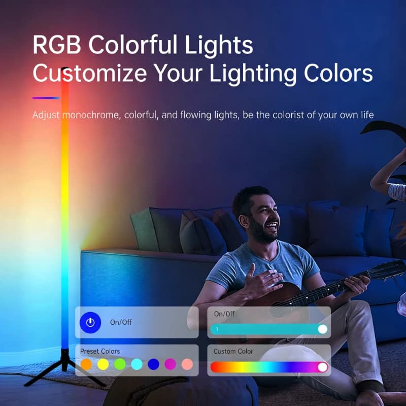 RGB Sound-Reactive Floor Lamp