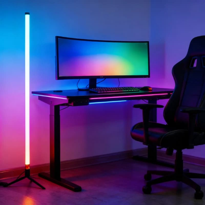 RGB Sound-Reactive Floor Lamp
