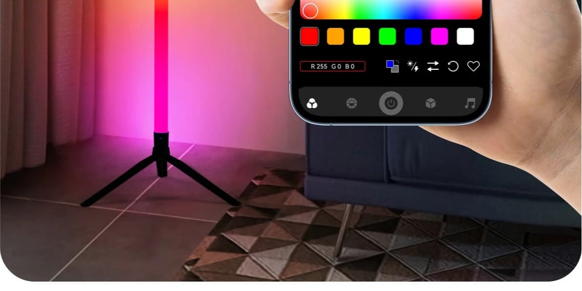 RGB Sound-Reactive Floor Lamp