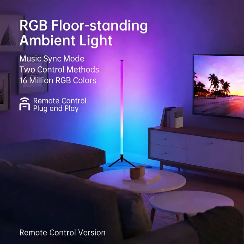 RGB Sound-Reactive Floor Lamp