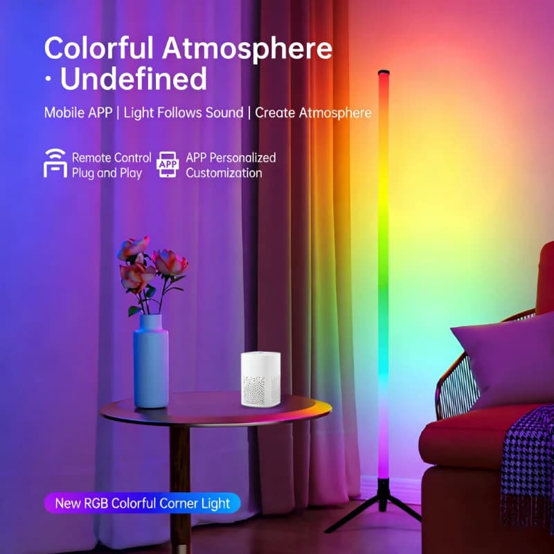 RGB Sound-Reactive Floor Lamp