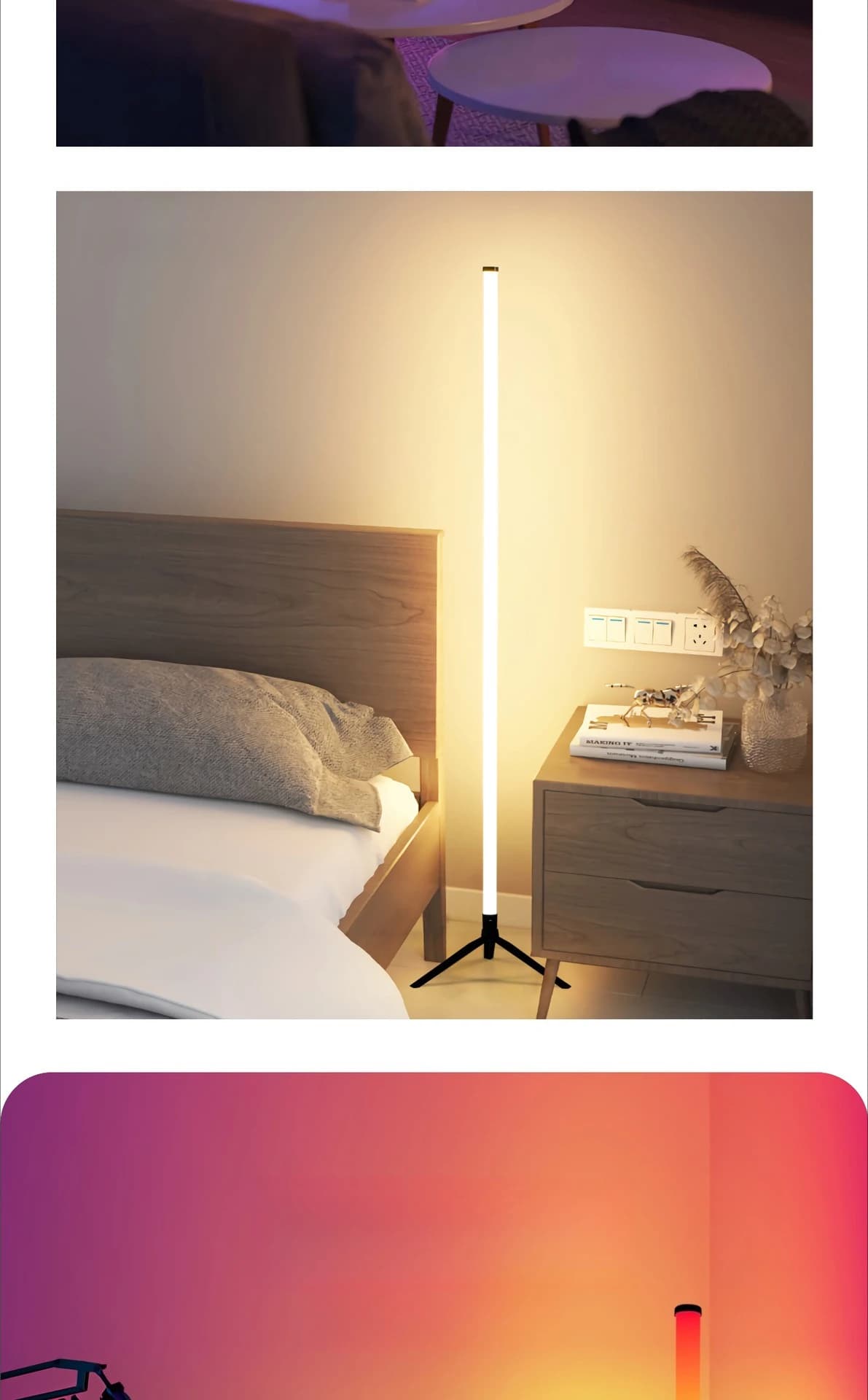 RGB Sound-Reactive Floor Lamp